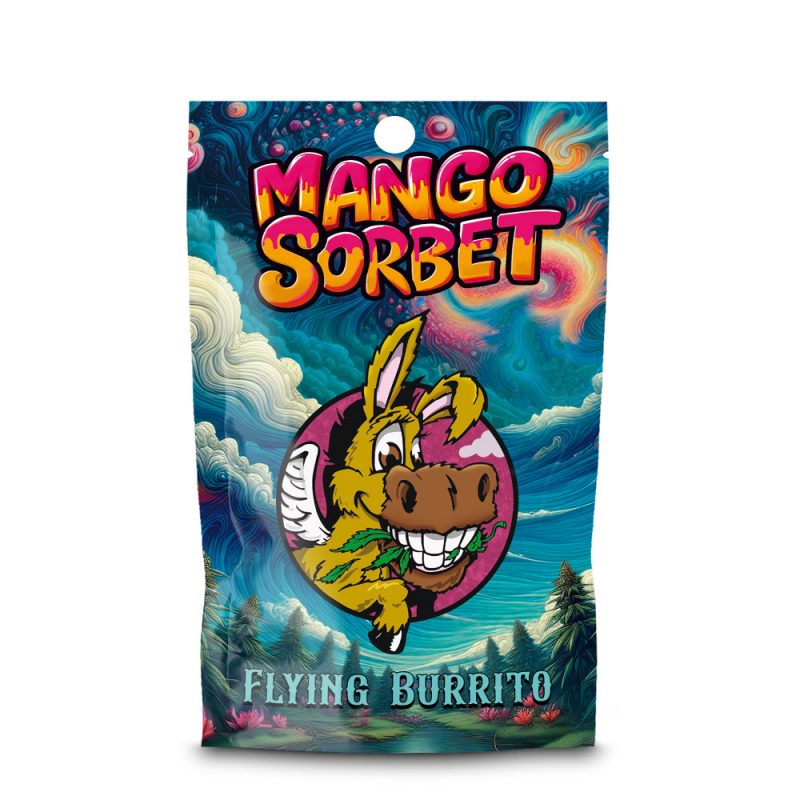 CBD Hash Flying Burrito Mango Sorbet  5 gr.
