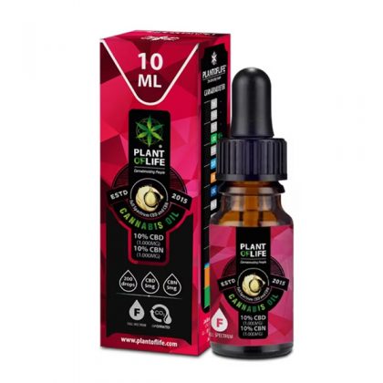 CBD Oil Plant of Life 10% Cbd & 10% Cbn 10 ml.