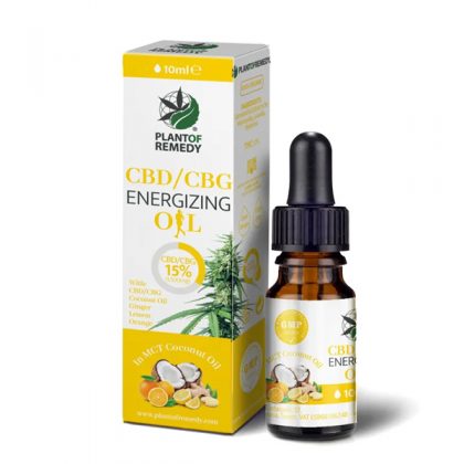 CBD Oil Plant of Life Remedy Energizing 15% Cbd & 15% Cbg 10 ml.