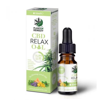 CBD Oil Plant of Life Remedy Relax 25% Cbd & 5% Cbg 10 ml.