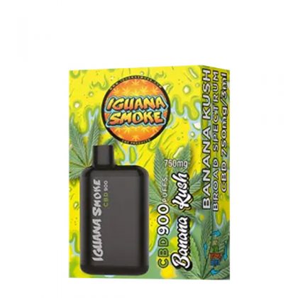 CBD Vaper Iguana Smoke 900 Broad Banana Kush 3 ml.