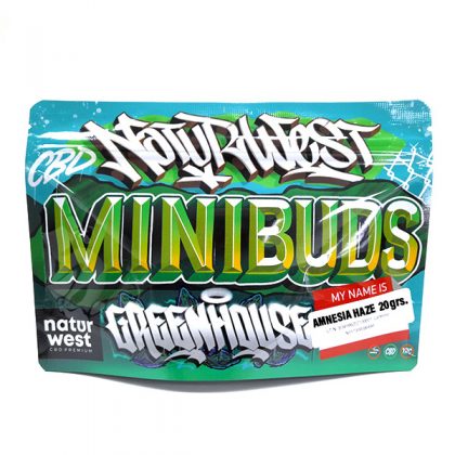 Cañamo Cbd Naturwest  Mini Buds  Amnesia Haze 20 gr.