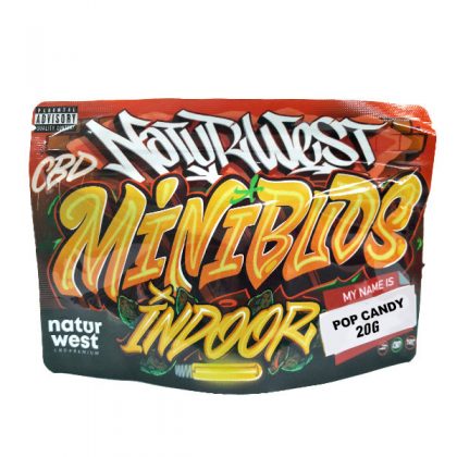 Cañamo Cbd Naturwest  Mini Buds Indoor Pop Candy 20 gr.