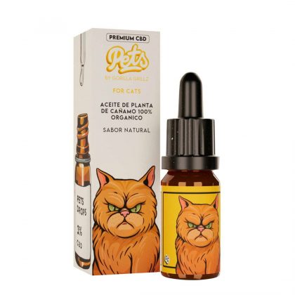 Cbd Oil Gorilla Grillz Pets Cats Natural 3% - 10 ml.