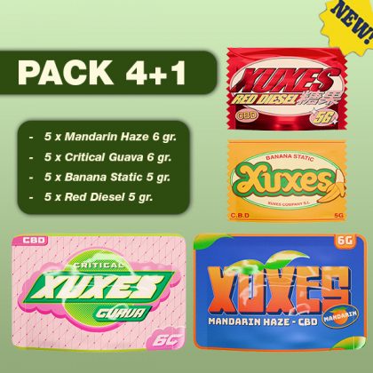 .Pack Xuxes 4 + 1 Gratis